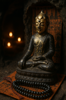 Lot sacré ancien bénit par Luang Phor Uthama – Statue de Phra Upakut, chapelet des 108 temples et Pa Yant de Mae Nang Kwak La Magie du Bouddha.