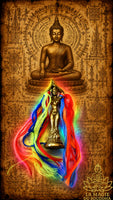Sacred Inn Mahasane Statuette – Kruba Keow Ma (Wat Rong Doo, 2005) – Charm and Attraction Talisman