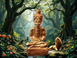 Lersi Hermit Statuette – Luang Phor Rak Analayo of Wat Suthawat Vipassana