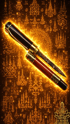 Stylo dague rituelle Meedh Moh – Fabrication artisanale par Ajarn Kitipan (lignée de Luang Phor Doem) La Magie du Bouddha.