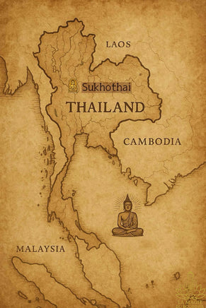 Petite amulette Phra Nang Phaya en terre cuite de la région de Sukhothaï La Magie du Bouddha.