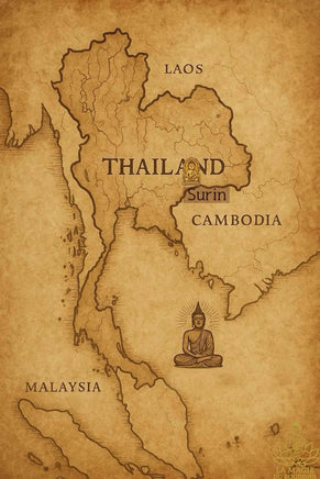 🐒 Amulette Matschanu en métal alchimique – Série « Augmenter richesse & bonheur » de LP Hong La Magie du Bouddha.