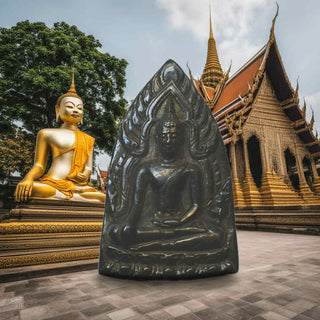 Tablette votive Alchimique Phra Buddha Chinaraj – Lignée du Wat Huay Jorakey La Magie du Bouddha.