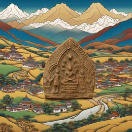 Tablette votive ancienne du Bouddha Phra Naphok.