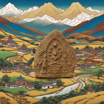 Tablette votive ancienne du Bouddha Phra Naphok.