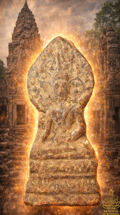 🌿 Tablette votive du Bouddha sous l’arbre de la Bodhi – Phra Ajarn Ying Yong du Wat Thong Sala Ngam La Magie du Bouddha.