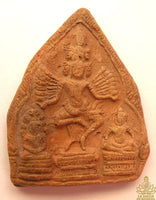 Tablette votive tantrique khmère – Hévajra dansant (inspirée de Lopburi)