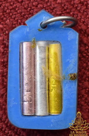 Amulette takrut ancienne - Très Vénérable Luang Phor Wichit du Wat Samet Neua (1969) La Magie du Bouddha.