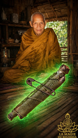 Takut protecteur en bois sacré - Très Vénérable Luang Phor Phong Titajaro (années 1980) La Magie du Bouddha.