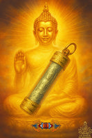 Amulette Thaï Takut Mang-Mee-Sri-Suk de LP Tanjaï - Wat Phra Baromathat. La Magie du Bouddha.