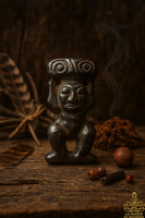 Talisman chamanique tibétain en pierre noire magnétique – Esprit porteur du Dzi La Magie du Bouddha.