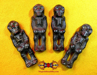 Puissante amulette Tibétaine Tokchag Citipati en pierre météoritique. La Magie du Bouddha.