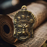 🔥 Amulettes protectrices tibétaines Thogchag de Mahakala (laiton – version neuve ou patinée)
