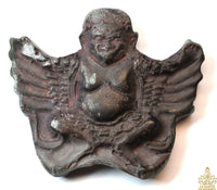 Large Ancient Magnetic Dark Stone Garuda Thokcha Amulet