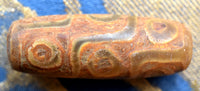 Perle sacrée tibétaine Dzi à neuf yeux – Pièce ancienne authentique La Magie du Bouddha.