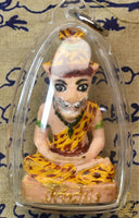 Amulette Lersi à visage de tigre – Ajarn Tawee Narai – Cire sacrée et Takrut