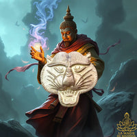 Broche Tête de Tigre - Très Vénérable Phra Ajarn Samhan du Wat Bang Phra La Magie du Bouddha.