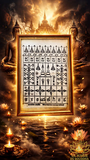 👁️‍🗨️ Pa Yant sacré de Luang Phor Sawai du Wat Khok Ngam La Magie du Bouddha.