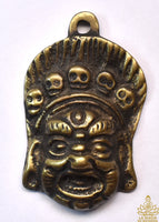 🔥 Amulettes protectrices tibétaines Thogchag de Mahakala (laiton – version neuve ou patinée)
