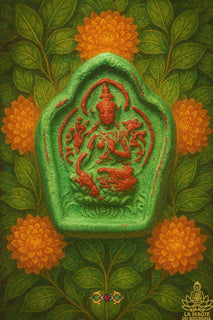 Tsa Tsa Tibétaine de Tara verte. La Magie du Bouddha.