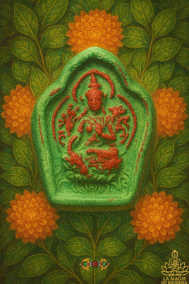 Tsa Tsa Tibétaine de Tara verte. La Magie du Bouddha.