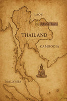 Collier sacré avec bille des Nâgas rose et Phra Pidta en sable du Mékhong (Wat Pochai – Udon Thani) La Magie du Bouddha.