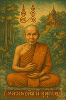 🪙 Médaille ancienne de Luang Phor Sim Utajaro – Wat Tham Pha Plong (Chiang Mai, 1978)
