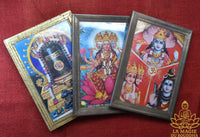 🕉 Lot de trois cadres hindouistes vintage des années 1970 La Magie du Bouddha.