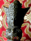 Petite dague rituelle Tibétaine Phurba en cuivre.