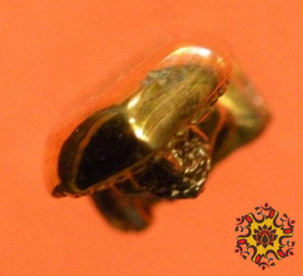 Amulette dorée du Bouddha Phra Puthadjao - Wat Tha Nak. La Magie du Bouddha.