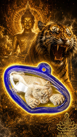 Amulette Tigre Seuar Phen du Wat Bang Phra (Wai Kru 2012) – Protection et Autorité
