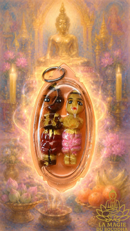 Rare amulette de Kanha Chali – Luang Phor Thong Gleung du Wat Chedi Hoi La Magie du Bouddha.