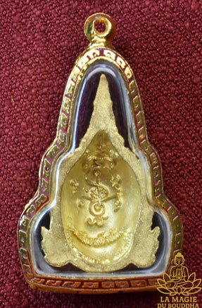 Amulette Masque d’or Phra Lak Na Thong Lakshmana - Très Vénérable Luang Phor Kallong La Magie du Bouddha.