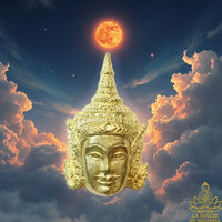 Amulette Masque d’or Phra Lak Na Thong Lakshmana - Très Vénérable Luang Phor Kallong La Magie du Bouddha.
