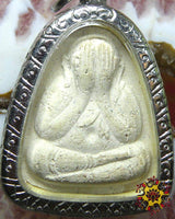 Amulette Thaï Phra Pidta blanche - Wat Krasa Khao.