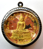 Grande amulette du Bouddha Luang Phor Sothorn – Wat Laksi – Cérémonie Jatukham Rammathep 2008