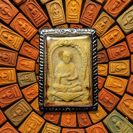 Amulette ancienne de Phra Puthajarn Toh – Wat Mai Amatarot (Bangkok), bénie en 1974