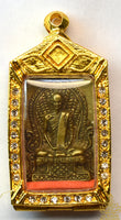 Brass Amulet of Venerable Luang Phor Doem – Reissue 2009 (Wat Nong Pho)