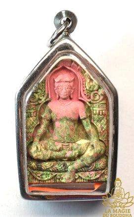 Amulette de charme Phra Khunpen Sakkathap - Très Vénérable Luang Phor Keow Sirinatharo du Wat Pa Leelai La Magie du Bouddha.