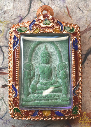 Amulette verte Phra Puttha Trai Rattana Nayok – 685 ans du Wat Phanan Choeng (Ayutthaya) La Magie du Bouddha.