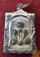 Rare amulette ancienne Phra Pidta Kraduk Phi Phra Ajarn Noo Wat Po Ta Tian (1942) La Magie du Bouddha.