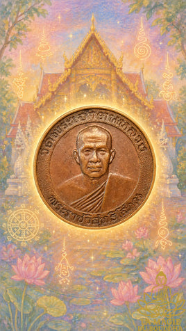 Jeton de fortune du Vénérable Phra Ratcha Weesuthi Soporn du Wat Phra Jao Ton Luang La Magie du Bouddha.