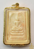 🪷 Amulette Phra Somdej en pierre relique Hin Phratat – Wat Phrom Nimit (Kanchanaburi, 2001)