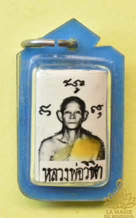 Amulette takrut ancienne - Très Vénérable Luang Phor Wichit du Wat Samet Neua (1969) La Magie du Bouddha.