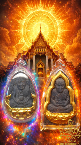 Amulette Luang Phor Thuat – Roon Bua Phon Nam (Pim Jumbo) – Wat Sri Bappat Wanaram (Chonburi) La Magie du Bouddha.