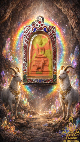 🐐 Amulette Phra Somdej Peh พระสมเด็จแพะ – Luang Phor Nen du Wat Sub Udom Mongkol Tham La Magie du Bouddha.