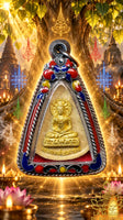 Amulette du Grand Bouddha Abhiseka et de Phra Pikanet - Wat Tham Panya