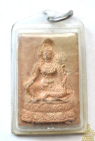 Amulette ancienne de Tara Verte – Terre cuite, 1978 – Wat Thaworn Wararam (Kanchanaburi)