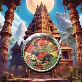 Grande amulette multicolore de Jatukham Rammathep Maharaj – Wat Kuha Sawan. La Magie du Bouddha.