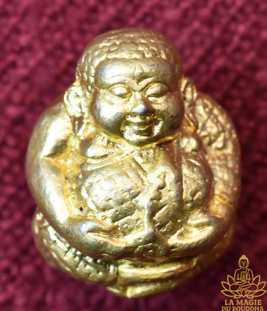 Rare amulette Look Aum Phra Sanghajai - Très Vénérable Luang Phor Poon du Wat Pailom La Magie du Bouddha.